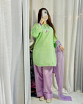 Lime Green & Lavender Co-ord Set